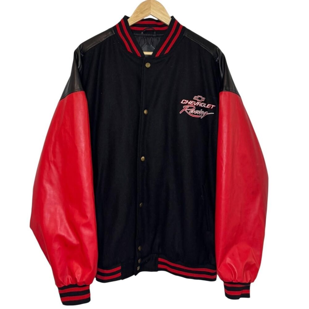 Vintage Steve & Barry’s Chevrolet Racing Bomber Jacket